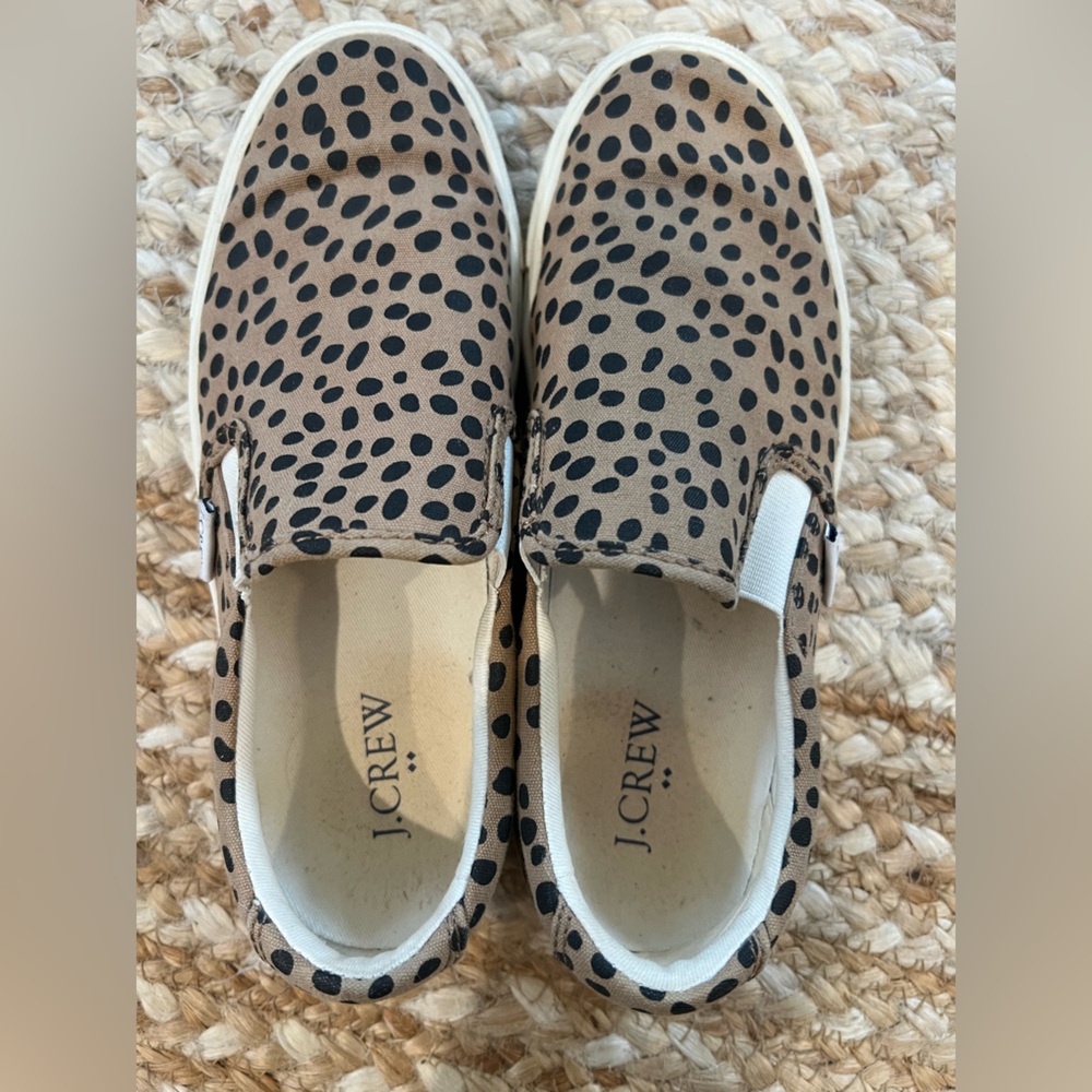 J. Crew Women's Leopard Print Slip-On Sneakers